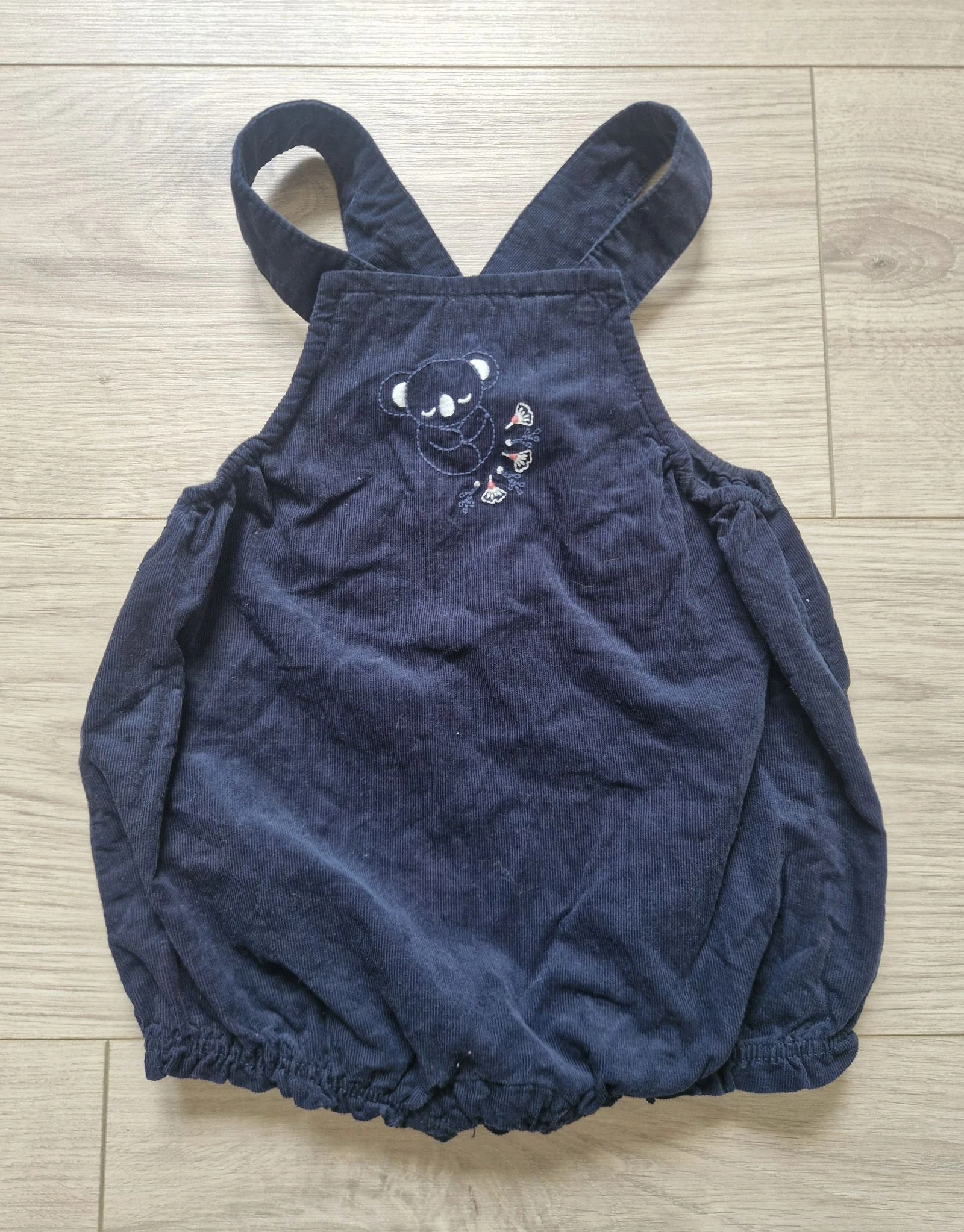 🐨 Jumpsuit + babybody voor meisjes – Obaïbi – 12 maanden – zeer goede staat – photo 4